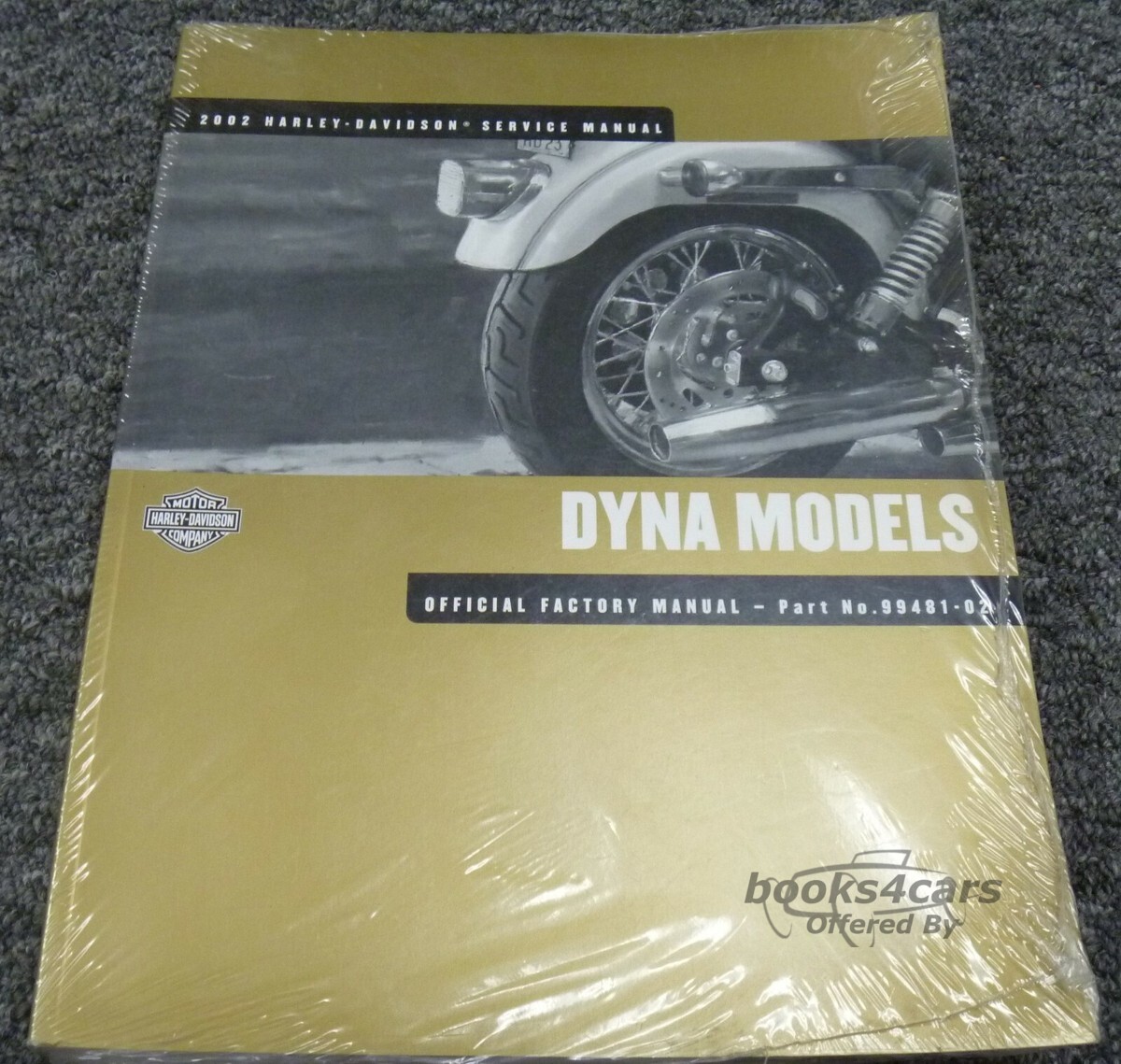view cover of 2002 Dyna models Shop Service Repair manual by Harley Davidson