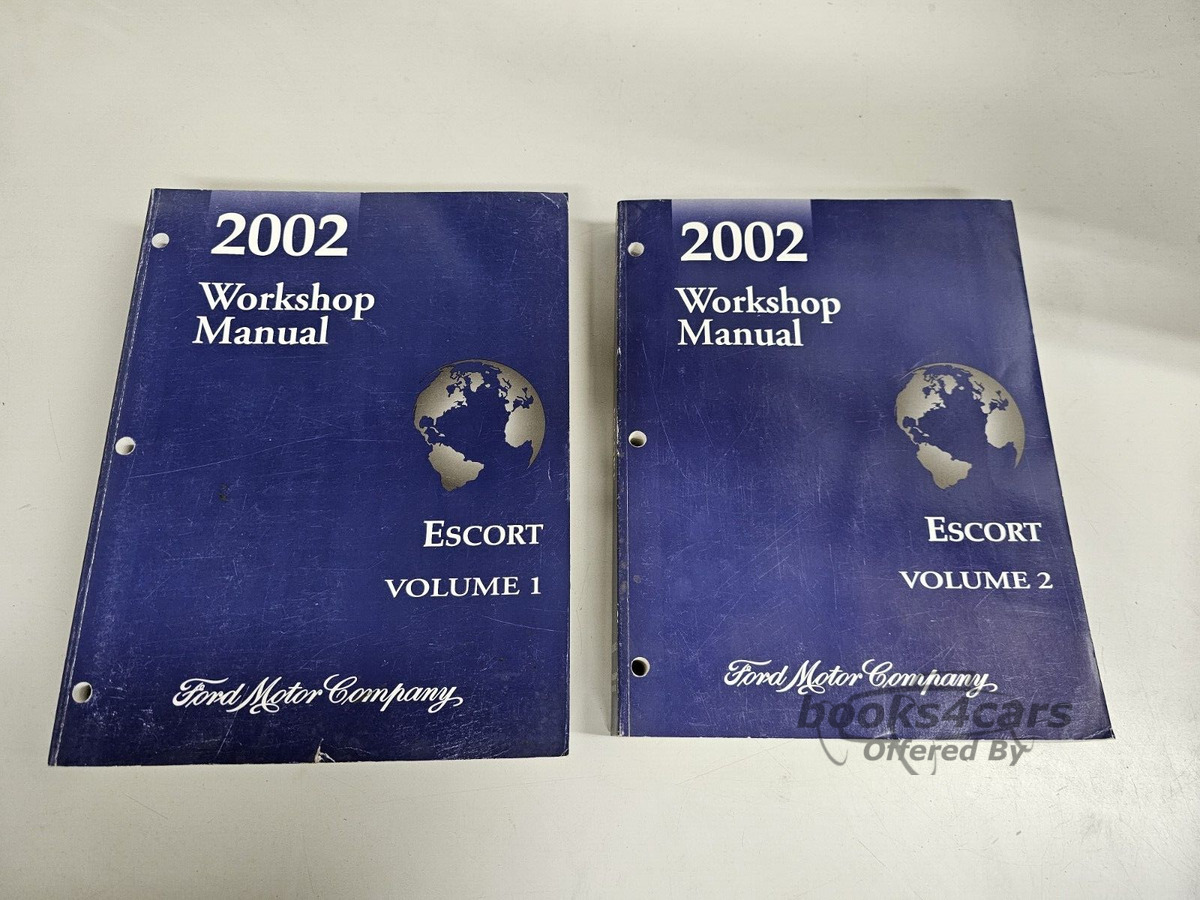 view cover of 2002 Escort Shop Service Repair Manual by Ford 2 Vol. Set