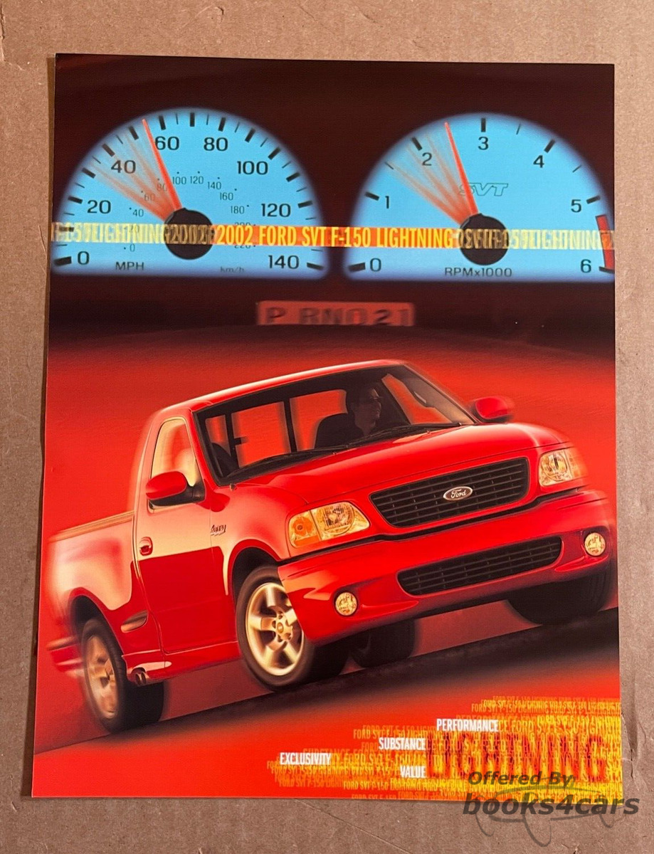 view cover of 2002 F150 Lightning Sales Brochure by Ford