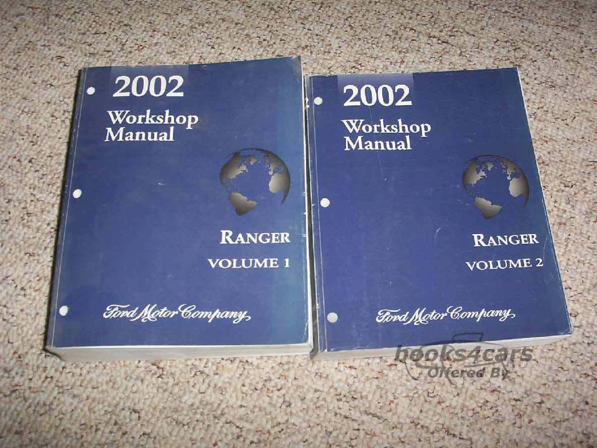 view cover of 2002 Ranger Shop Service Repair Manual by Ford 2 Vol. Set also applicable to Mazda