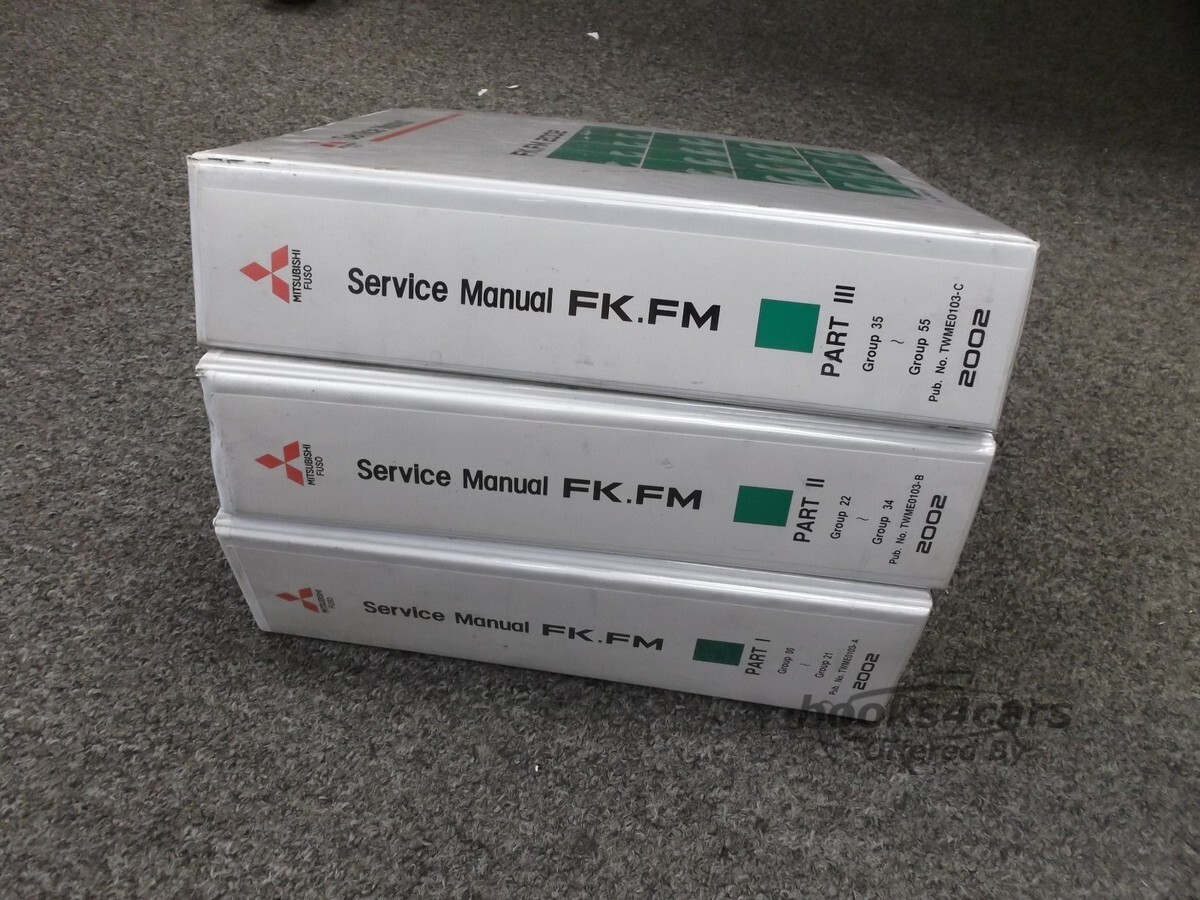 view cover of 2002 Mitsubishi Fuso FK FM Shop Service Repair Manual (3 volume Set)