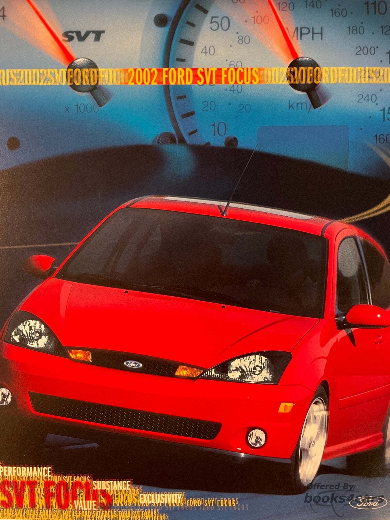 view cover of 2002 Focus SVT Sales Card by Ford