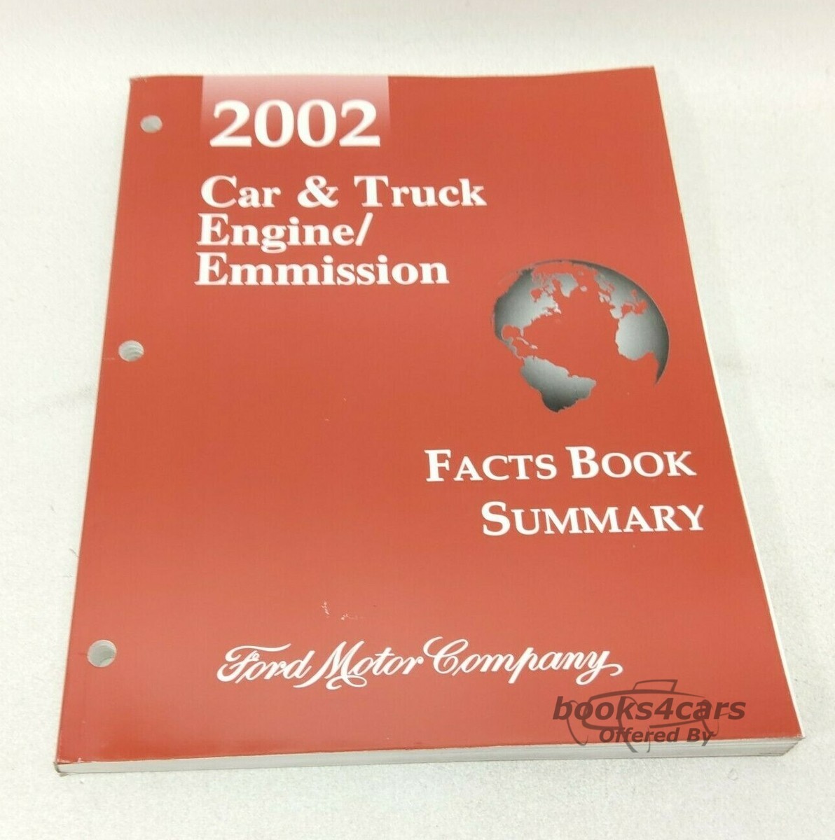 view cover of 2002 Engine/Emission Facts Book Summary for Car & Truck by Ford