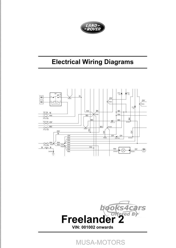 view cover of 2002 Electrical Circuit Diagrams Manual by Land Rover for Freelander