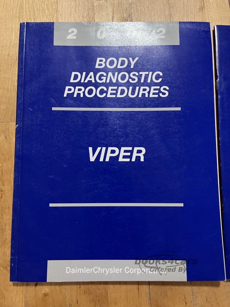 view cover of 2002 Dodge Viper Body Diagnostics Procedures Manual By Daimler Chrysler