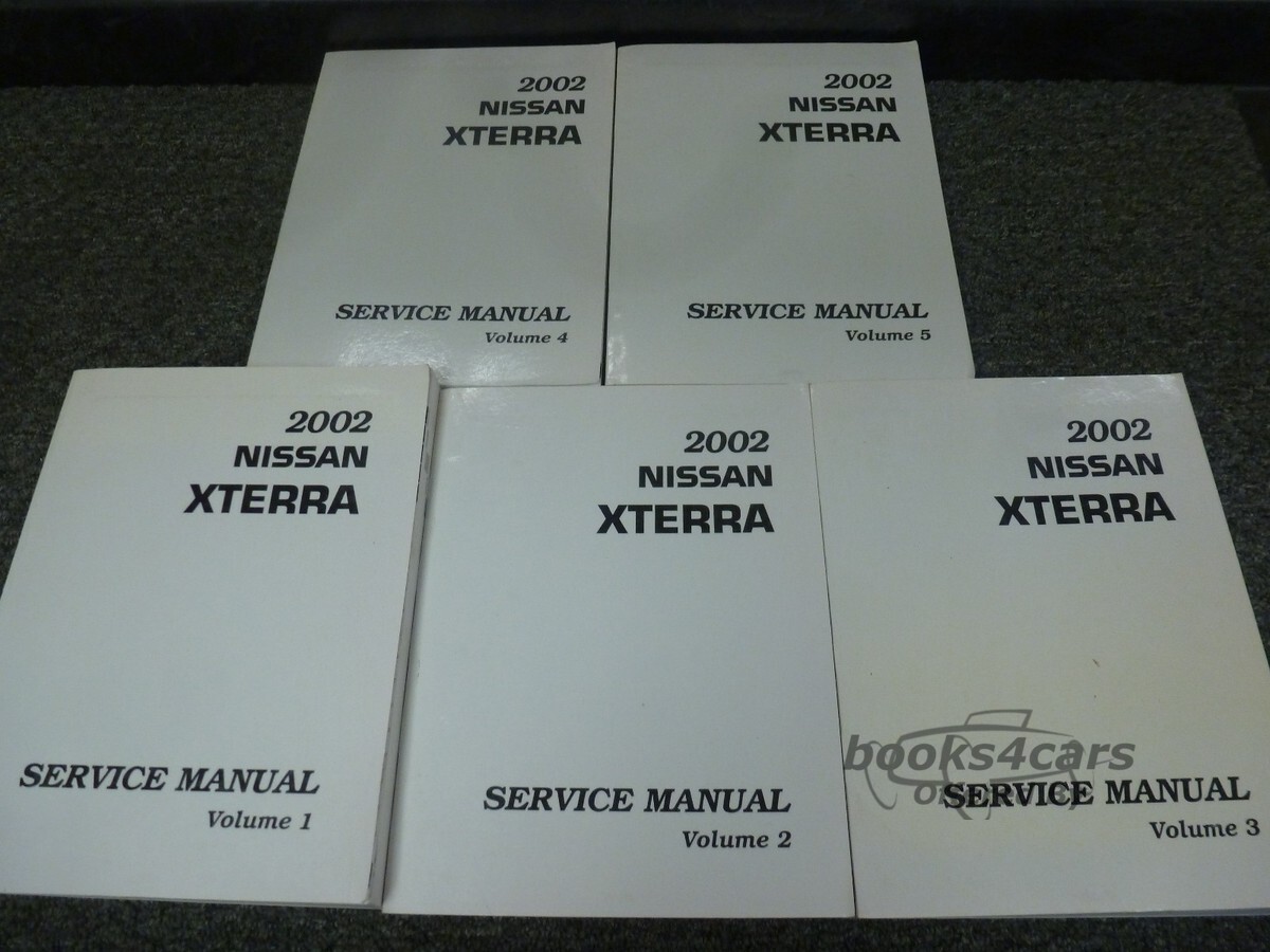 view cover of 2002 Nissan Xterra shop manual by Nissan
