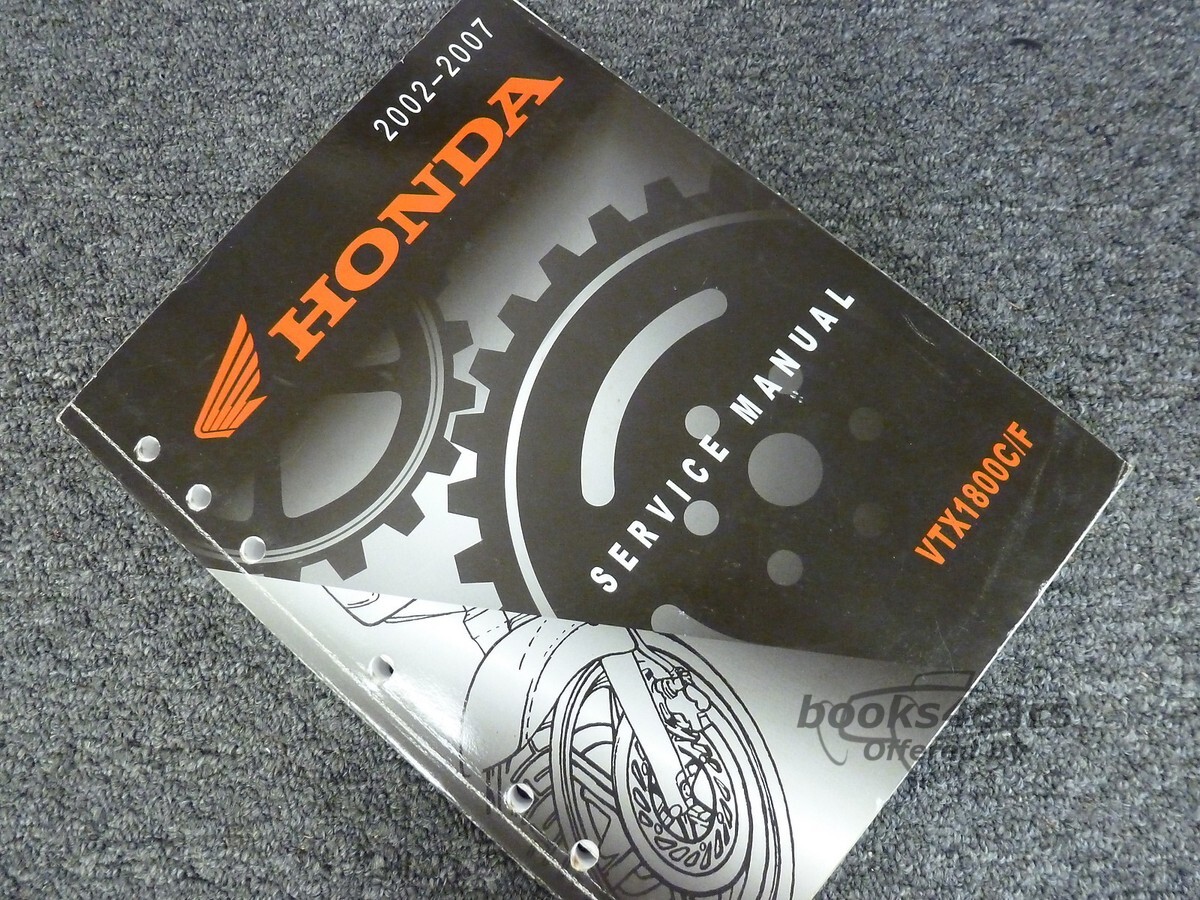 view cover of 2002-2007 VTX1800C F Shop Service Repair Manual by Honda VTX 1800
