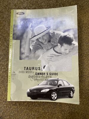 view cover of 2003 Taurus Owners Manual by Ford