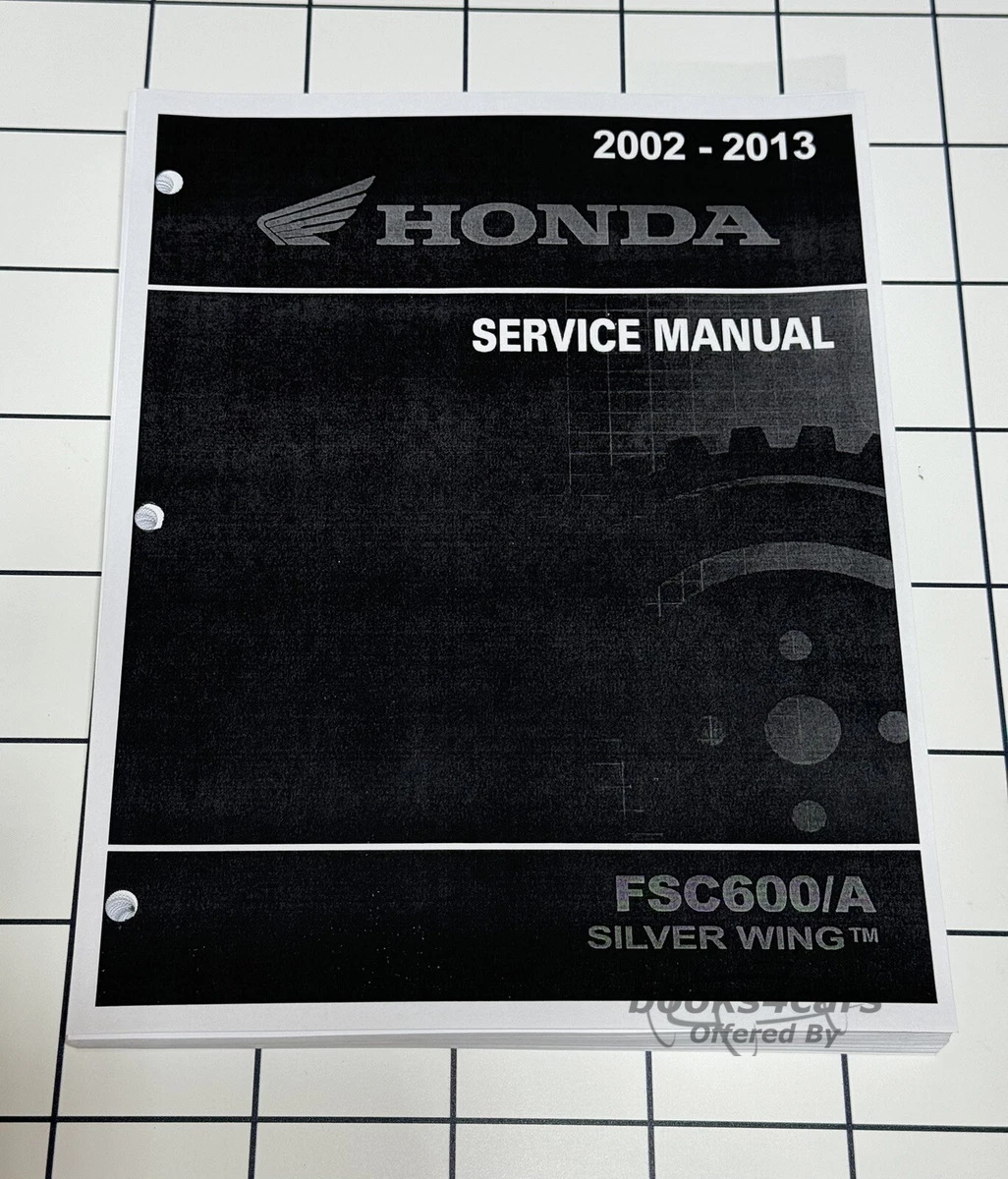 view cover of 2002-2007 FSC600 Silver Wing Shop Service Repair Manual by Honda FSC 600