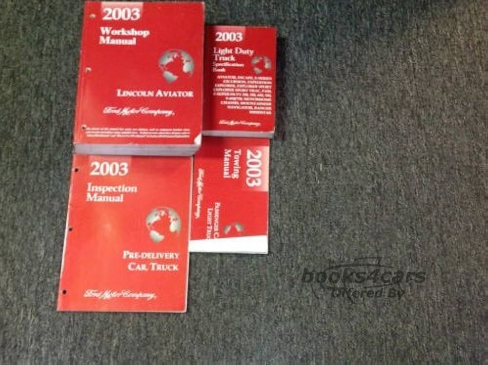 view cover of 2003 Aviator Shop Service Repair Manual by Lincoln