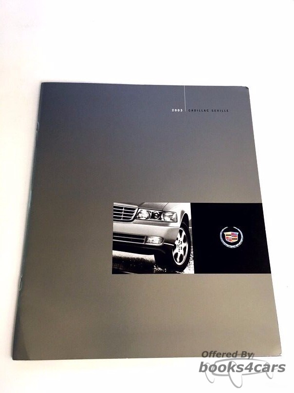 view cover of 2003 Cadillac Seville Color Sales Brochure - 32 pages
