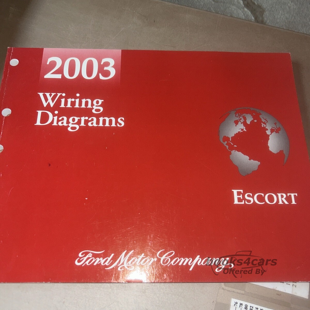 view cover of 2003 Escort Wiring Diagrams manual by Ford