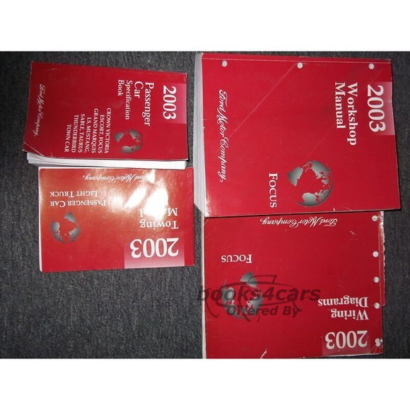 view cover of 2003 Focus Shop Service Repair Manual by Ford