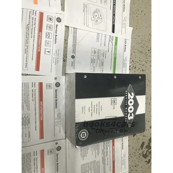 view cover of 2003 CTS Shop Service Repair Manual Set by Cadillac