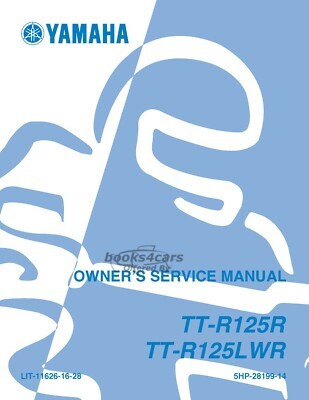 view cover of 2003 TT-R125R & LWR Shop Service Repair Manual by Yamaha