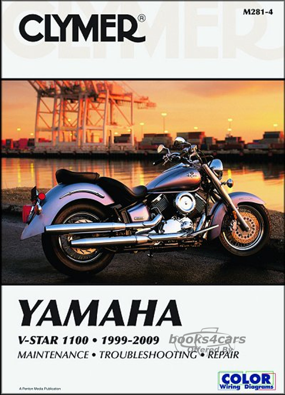 view cover of 1999-2009 Yamaha V Star V-Star XVS1100 XVS1100A & Custom & Classic Models shop service repair manual by Clymer 403 pages