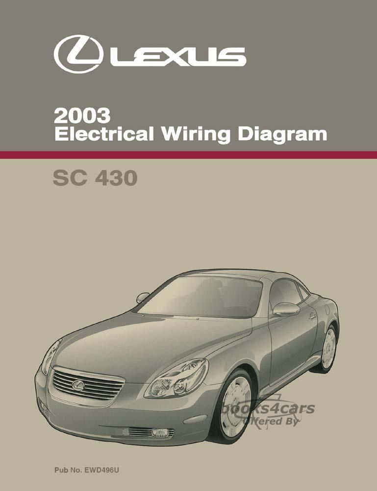 view cover of 2003 Lexus SC430 Electrical Wiring Diagram Manual