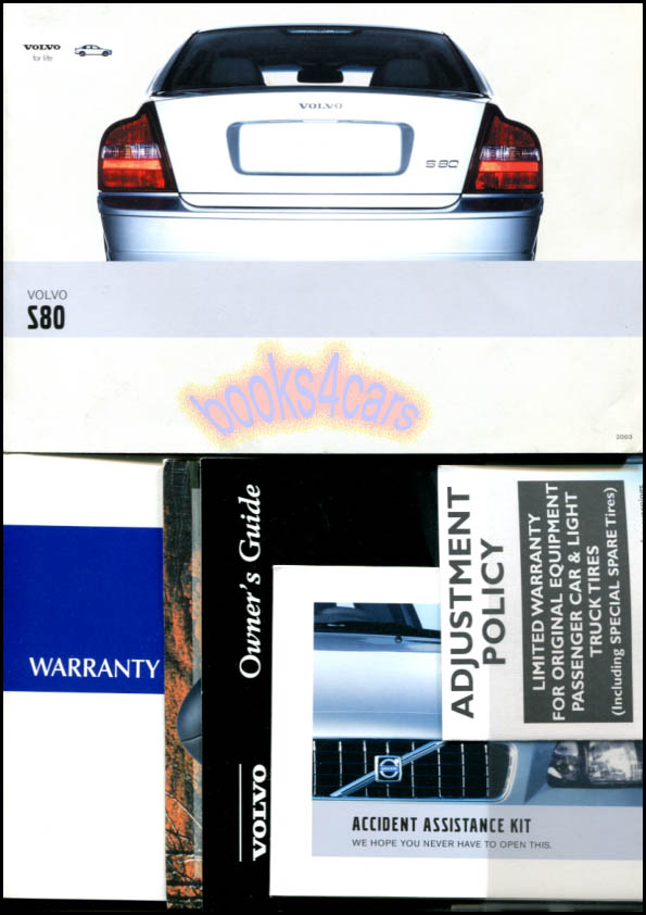 view cover of 2003 Volvo S80 Owners Manual by Volvo