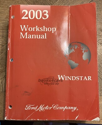 view cover of 2003 Windstar Shop Service Repair Manual by Ford