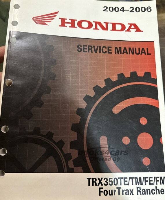 view cover of 2004-2006 TRX350 TE TM FE FM Fourtrax Rancher Shop Service Repair Manual by Honda TRX 350