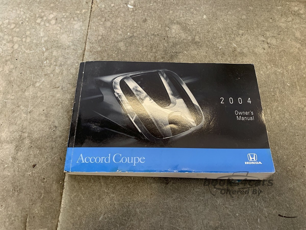 view cover of 2004 Accord Coupe Owners Manual by Honda
