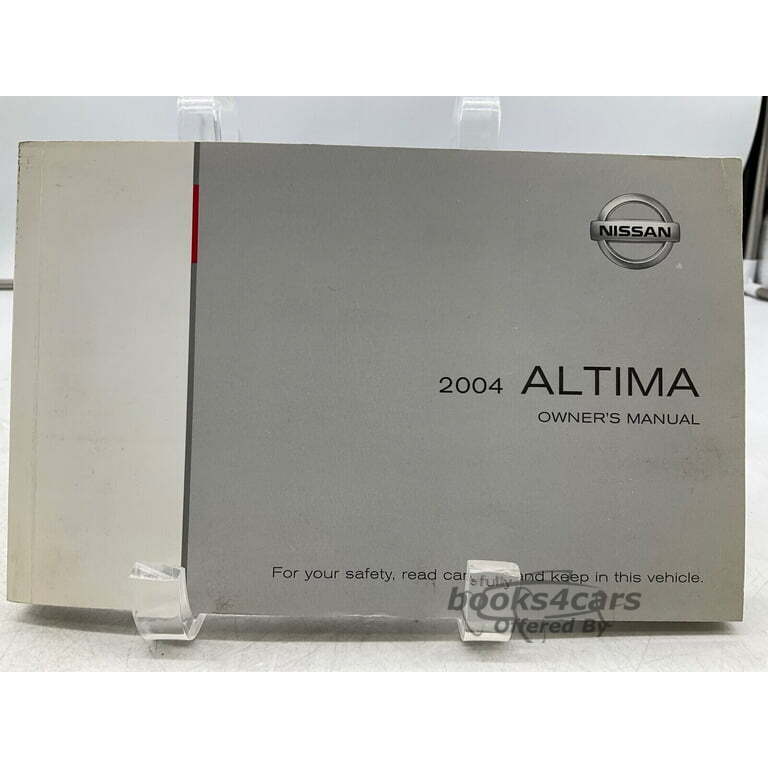 view cover of 2004 Altima Owners Manual by Nissan