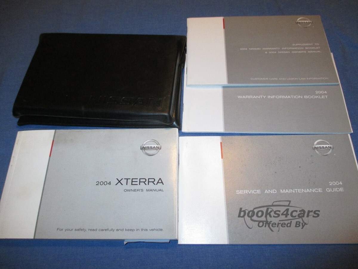 view cover of 2004 Xterra Owners Manual by Nissan