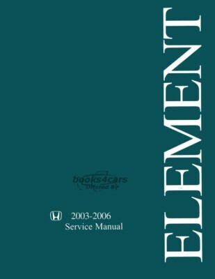 view cover of 2003-2005 Element Shop Service Repair Manual by Honda