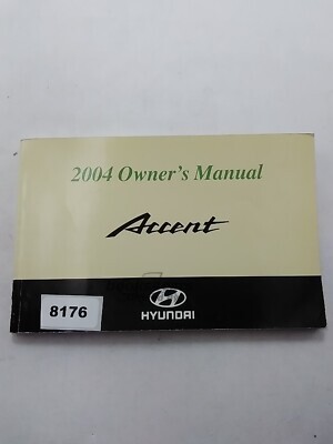 view cover of 2004 Accent Owners Manual by Hyundai