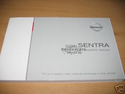 view cover of 2004 Semtra Owners Manual by Nissan