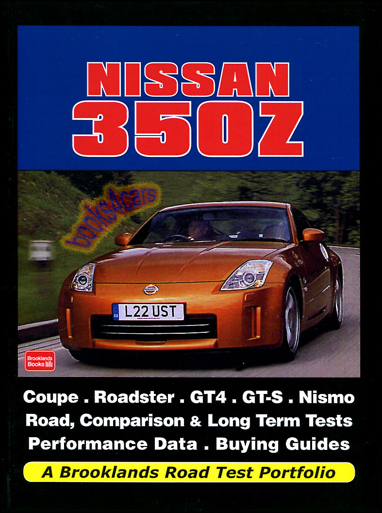 view cover of 2002-2009 Nissan 350Z Brooklands Portfolio 158 page book or articles including Nismo Convertible Fairlady GTS GT4 & more