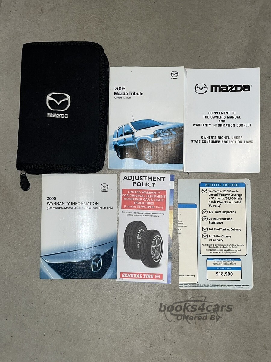 view cover of 2005 Tribute owners manual by Mazda