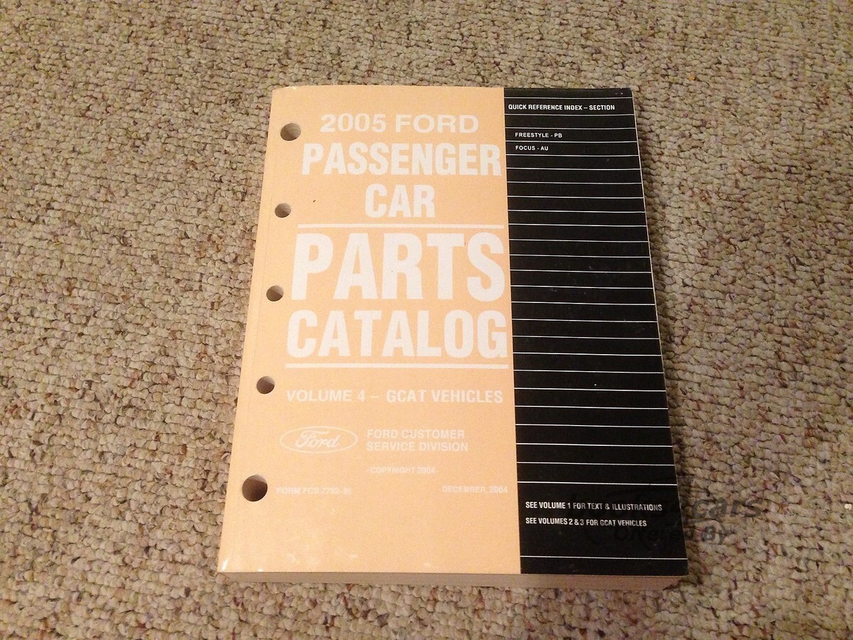 view cover of 2005 Freestyle Focus Parts manual