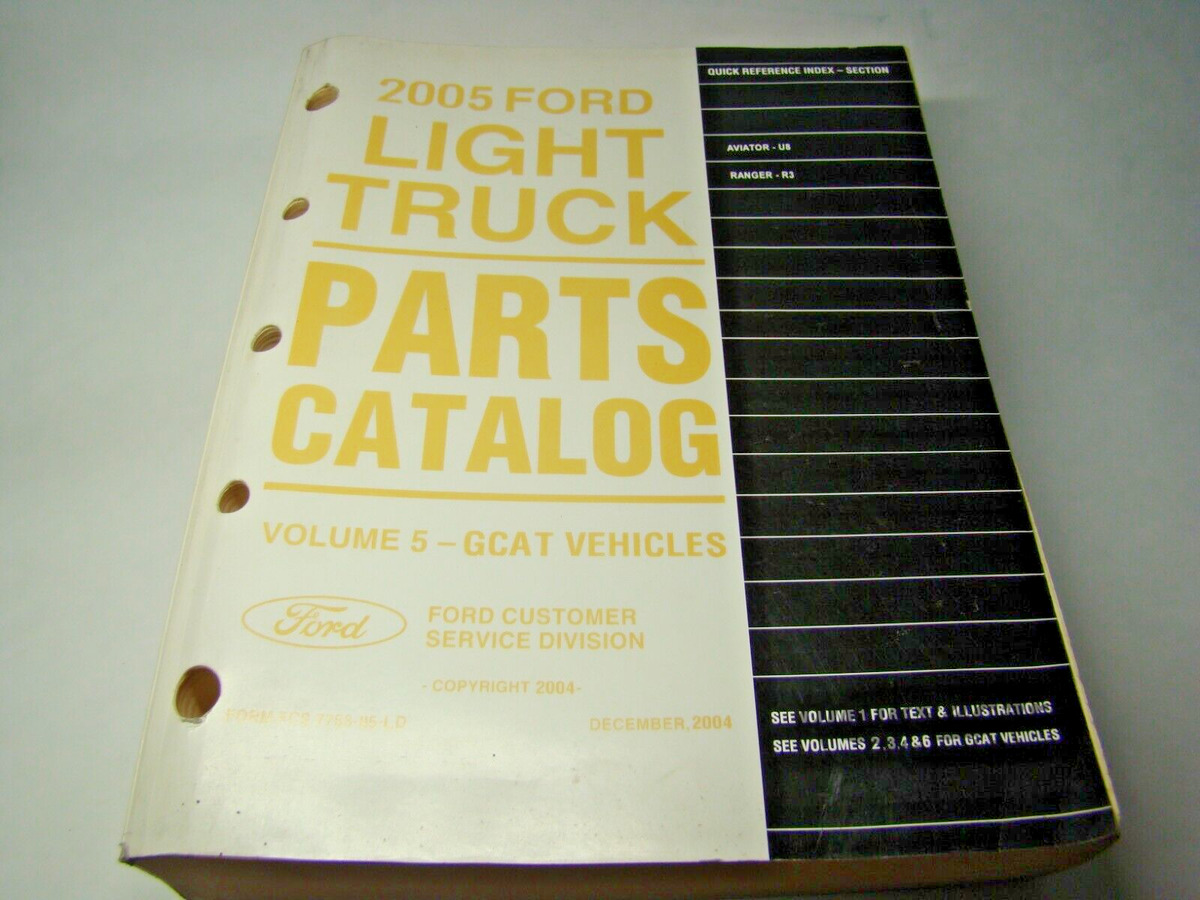 view cover of 2005 Ford Truck Parts Manual For Aviator Ranger