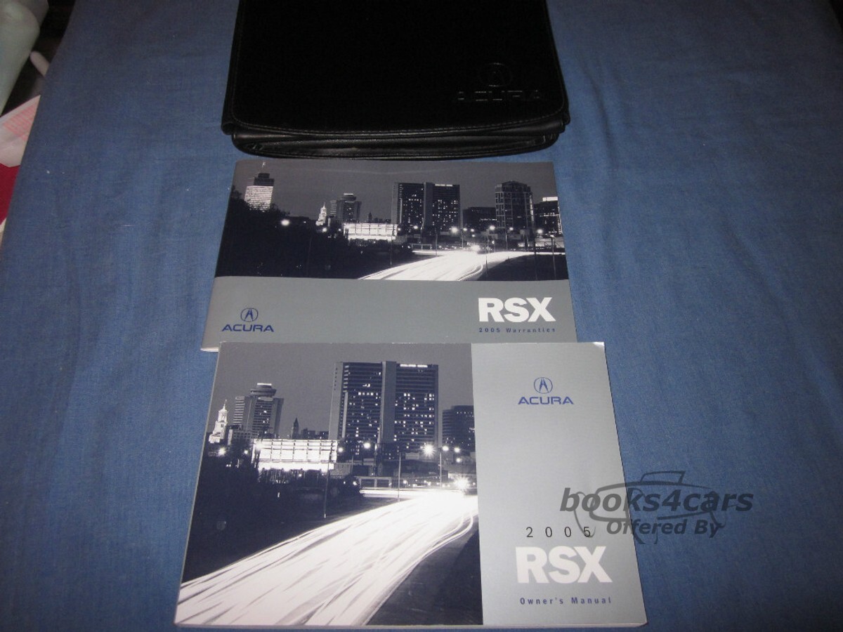 view cover of 2005 RSX Owners Manual by Acura