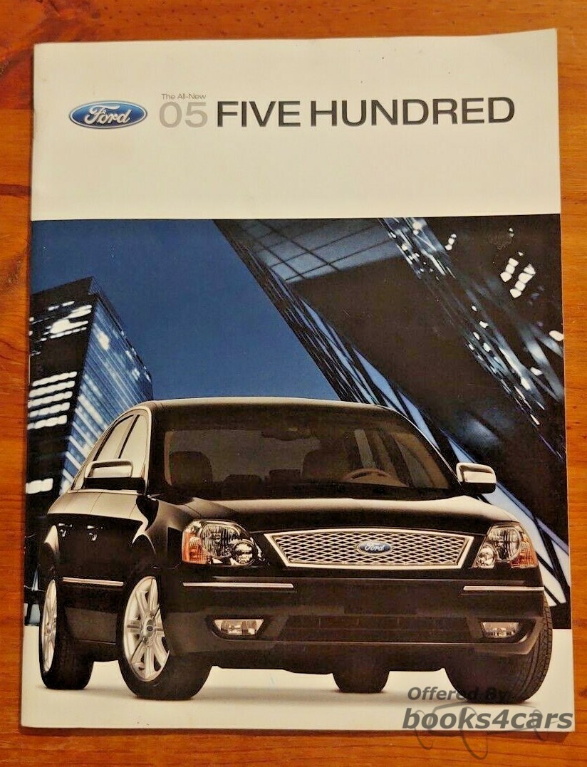 view cover of 2005 Ford Five Hundred Sales Brochure