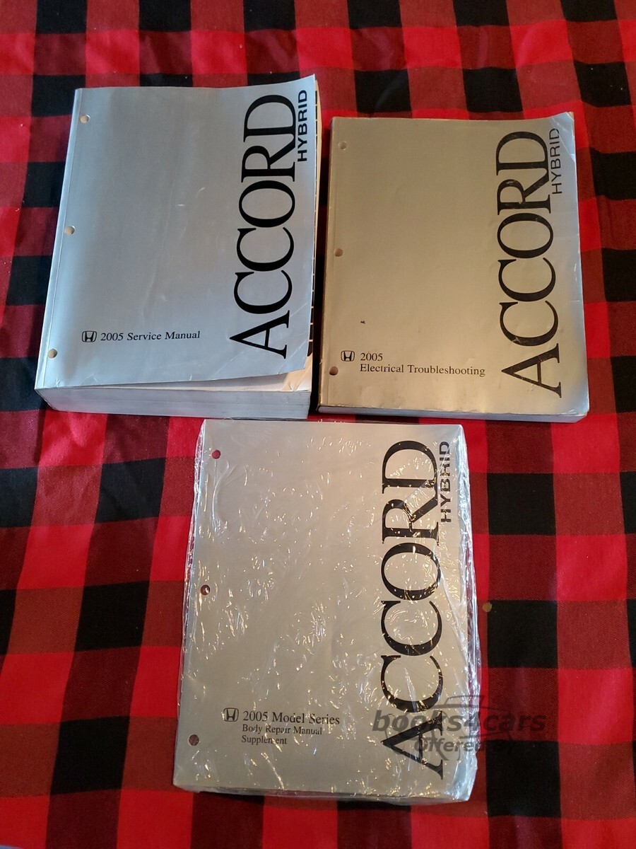 view cover of 2005 Accord Hybrid Body Shop Manual by Honda