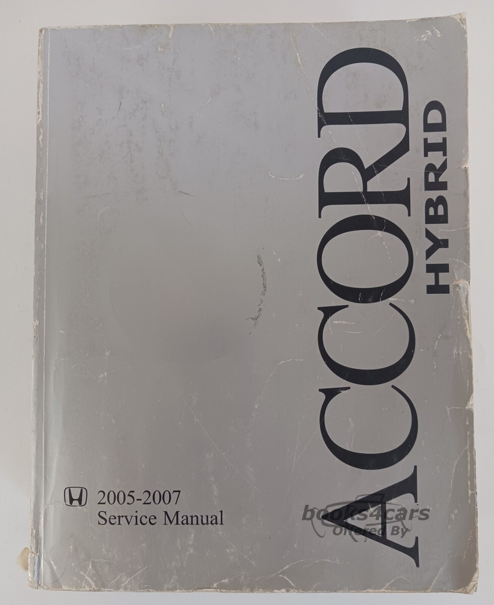 view cover of 2005-2007 Accord Hybrid Shop Service Repair Manual by Honda