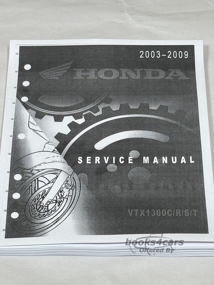 view cover of 2003-2009 VTX1300 S/R C Shop Service Repair Manual by Honda for VT 1300 S/R & VT1300C