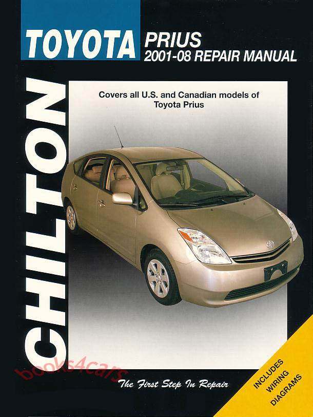 view cover of 2001-08 Toyota Prius Hybrid Shop Service Repair Manual by Chilton