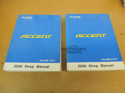 view cover of 2006 Accent Shop Service Repair Manual by Hyundai multi volume set