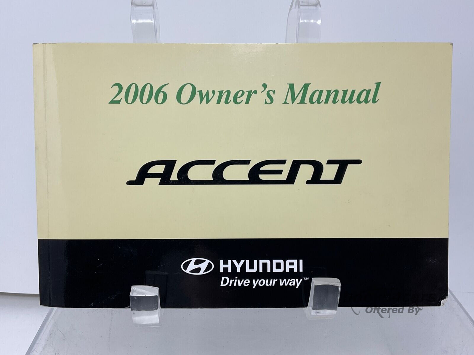 view cover of 2006 Accent Owners Manual by Hyundai