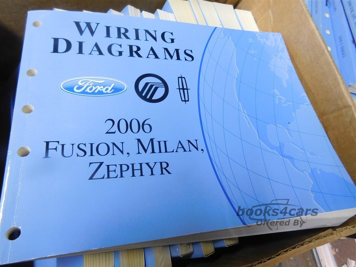 view cover of 2006 Ford Fusion Milan Zephyr Electrical wiring diagrams Manual