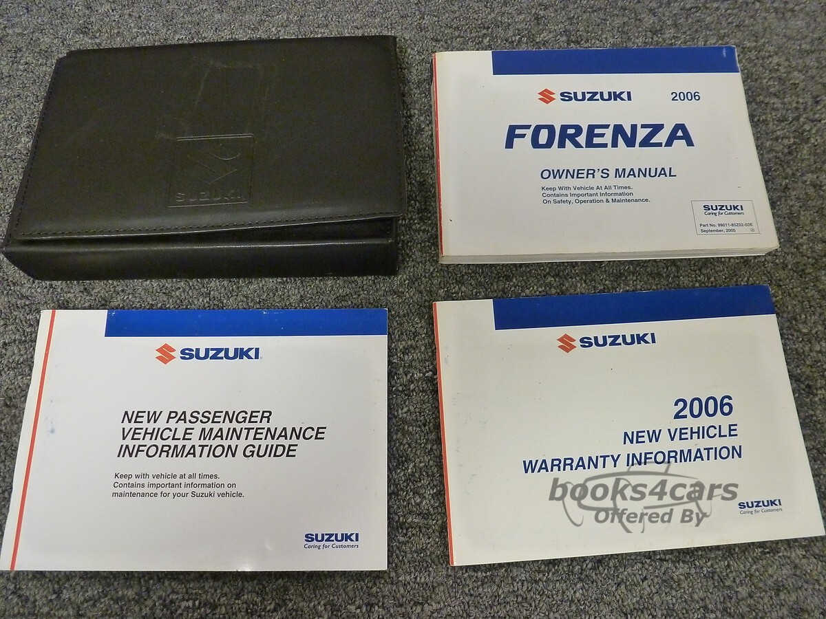 view cover of 2006 Forenza Sedan Owners Manual by Suzuki
