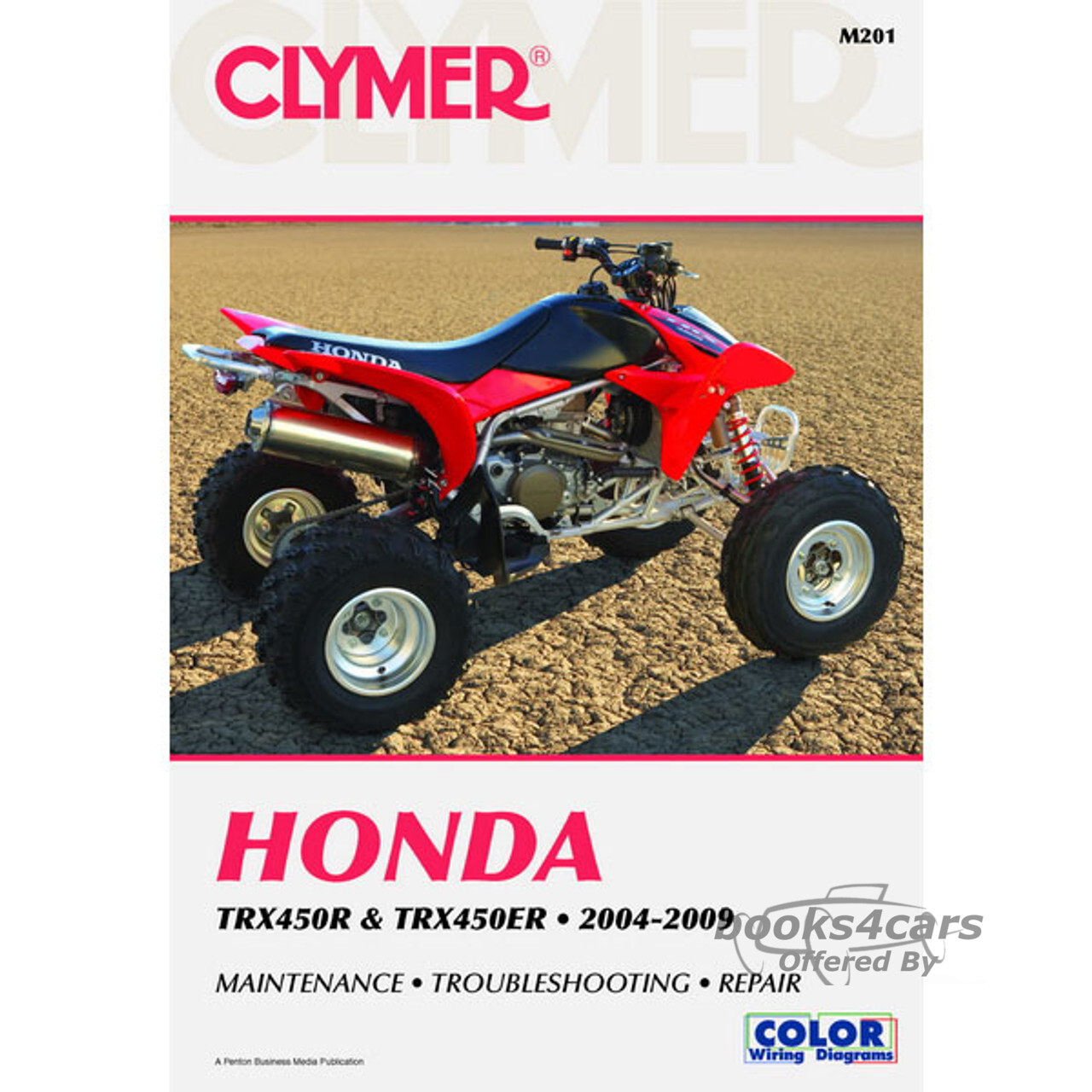 view cover of 2004-2009 Honda TRX450R TRX450ER ATV Shop Service Repair Manual by Clymer with Service & Repair procedures for Engine Transmission Brakes Suspension Body Electrical in 432 pages