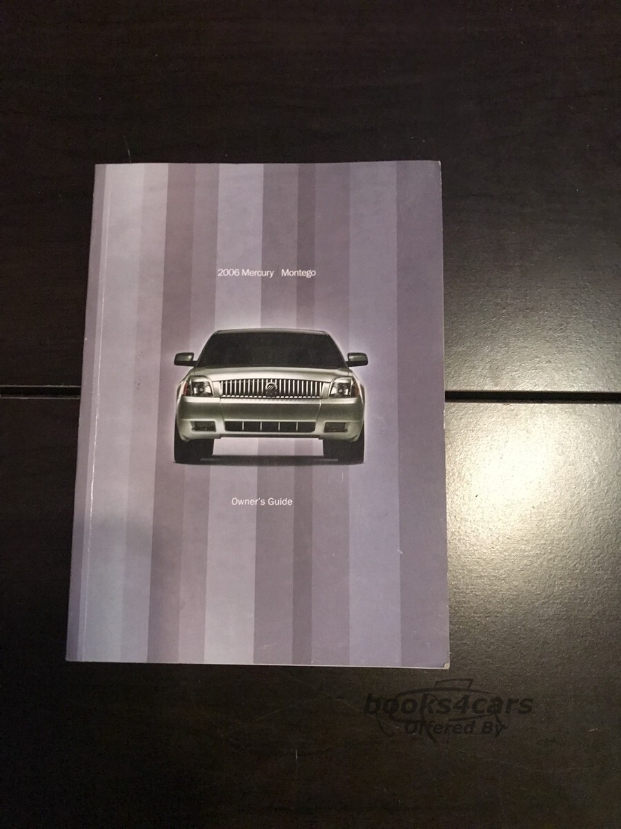 view cover of 2006 Montego owners manual by Mercury & Ford