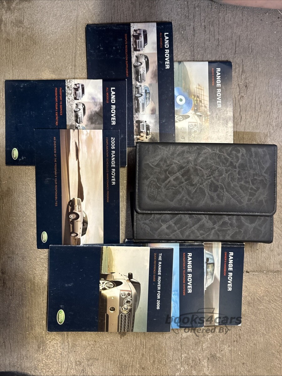 view cover of 2006 Range Rover Owners manual by Land Rover