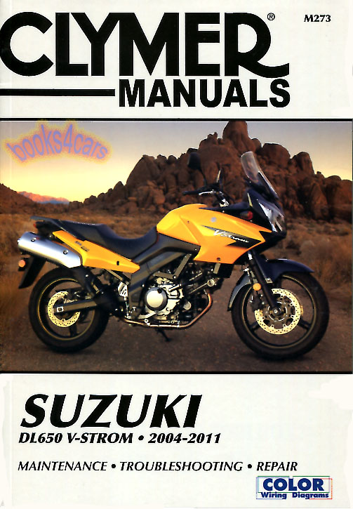 view cover of 2004-2019 DL650 Shop Service Repair Manual for Suzuki 416 pgs by Clymer for DL650K4-K9 & AK7-AL1 V-Strom