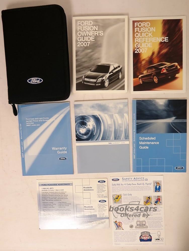 view cover of 2007 Fusion owners manual by Ford