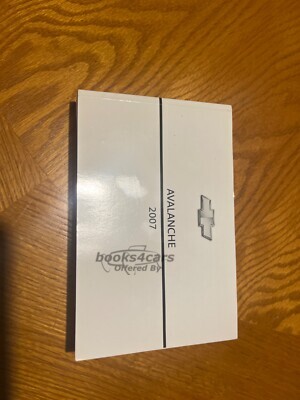 view cover of 2007 Avalanche Owners Manual by Chevrolet
